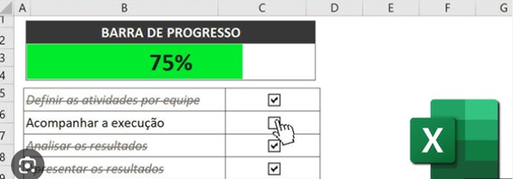 central das planilhas - caixa de seleção